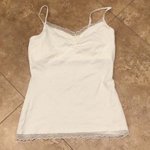 🛑BOGO‼️Never Worn! Express adjustable lace trim tank